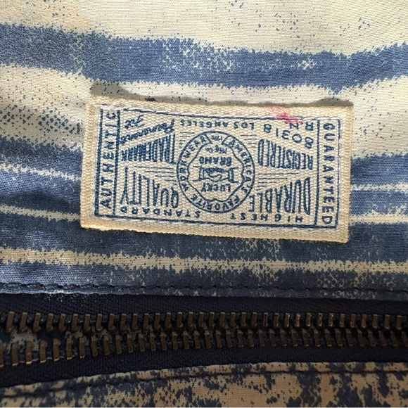 Vintage Lucky Brand Y2K Denim Purse Leather Patch Adjustable Strap - Picture 8 of 11